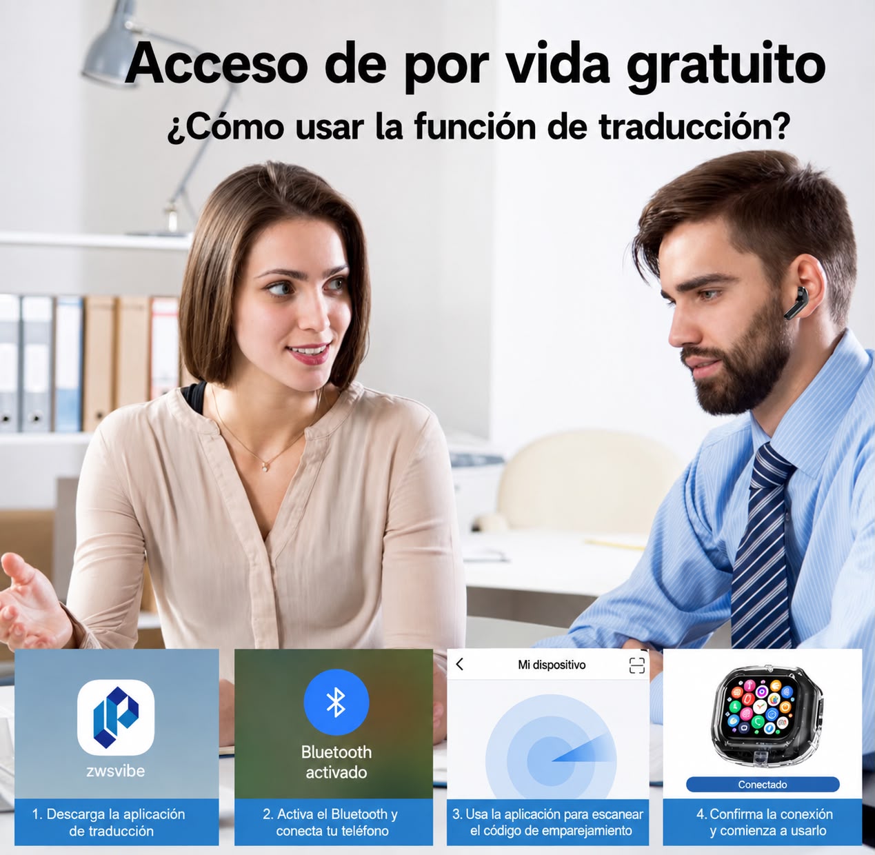 Auriculares Traductores Inteligentes - Traduccion en Tiempo Real
